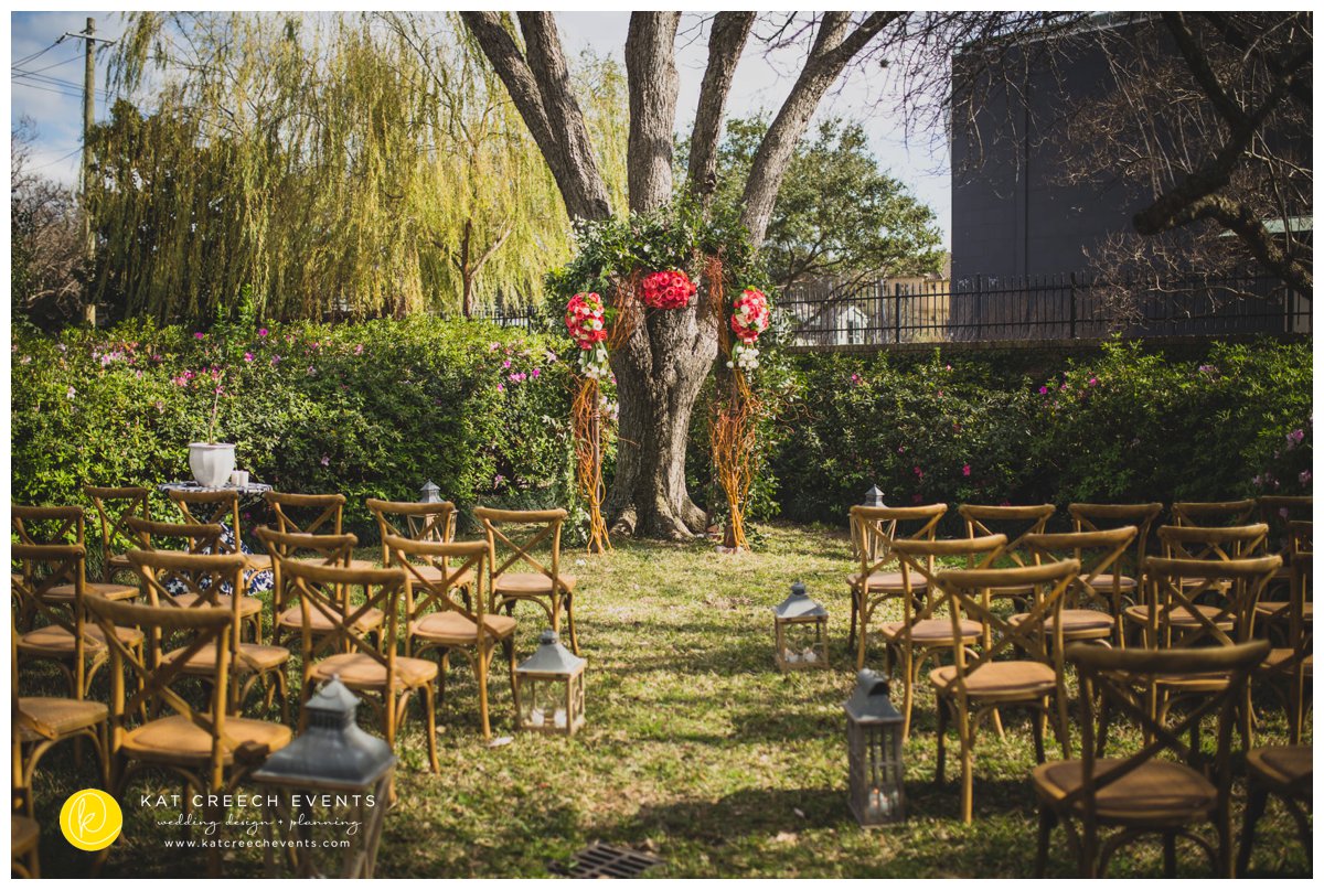 garden wedding | cross-back chairs | outdoor wedding | Kat Creech Events