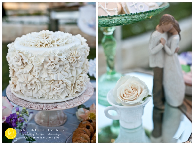 vintage wedding cake