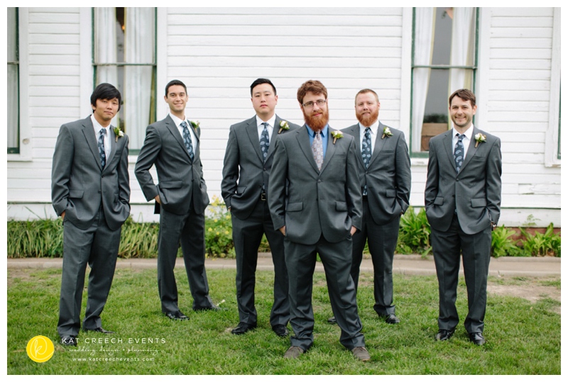 groomsmen gray suits