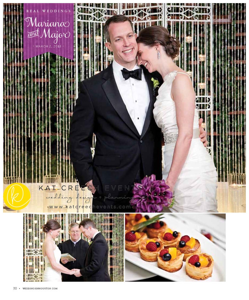 Mariana + Majors Weddings in Houston Magazine Featured Wedding