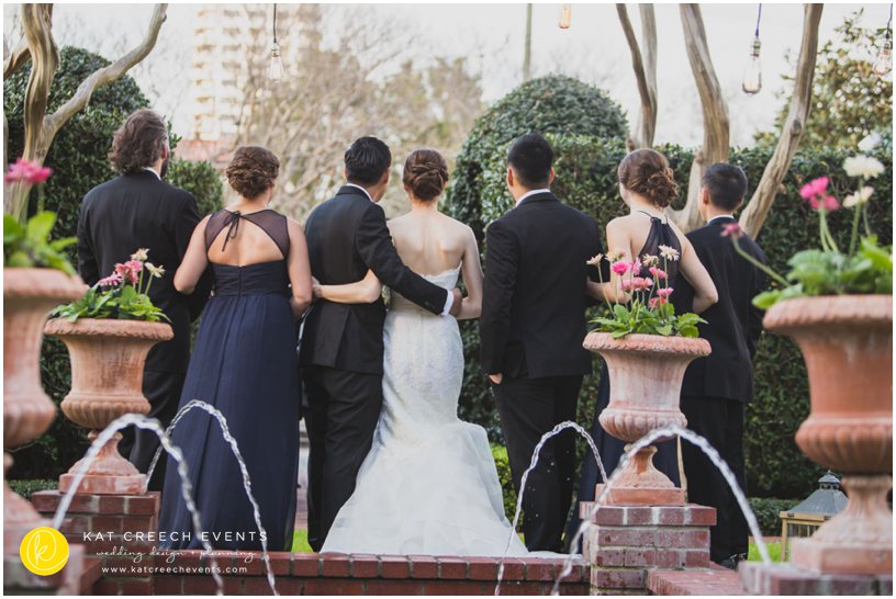 bridal party | wedding photography | garden wedding | Kat Creech Events